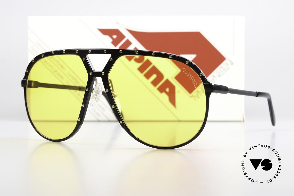 Alpina M1 Amber Kalichrome Lenses, the old legend in untouched condition, size 64/14, Made for Men