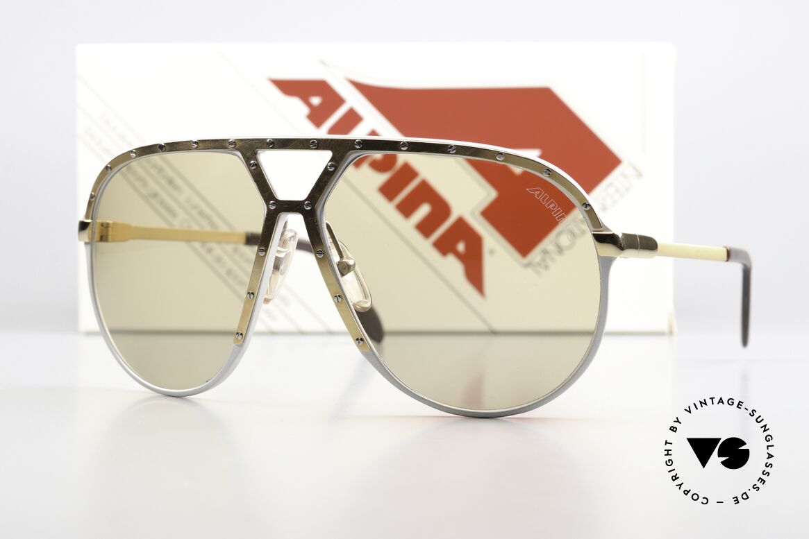 Alpina M1 Legendary 80's Sunglasses, the old legend in untouched condition, size 64/14, Made for Men
