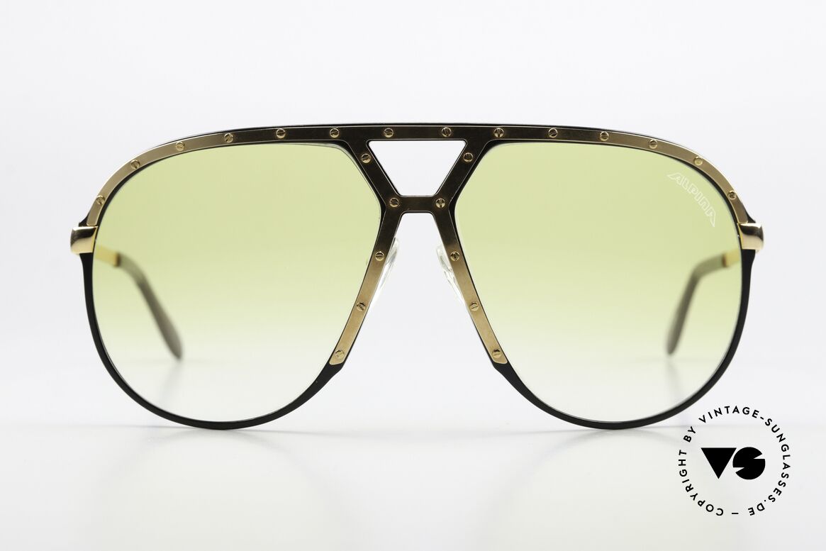 Alpina M1 Rare 80's Fashion Accessory, black frame + gold ornamental cover & 24 screws, Made for Men