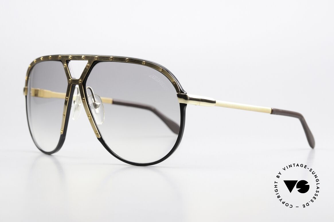Alpina M1 With Slightly Tinted Lenses, gray gradient sun lenses with original Alpina logo, Made for Men