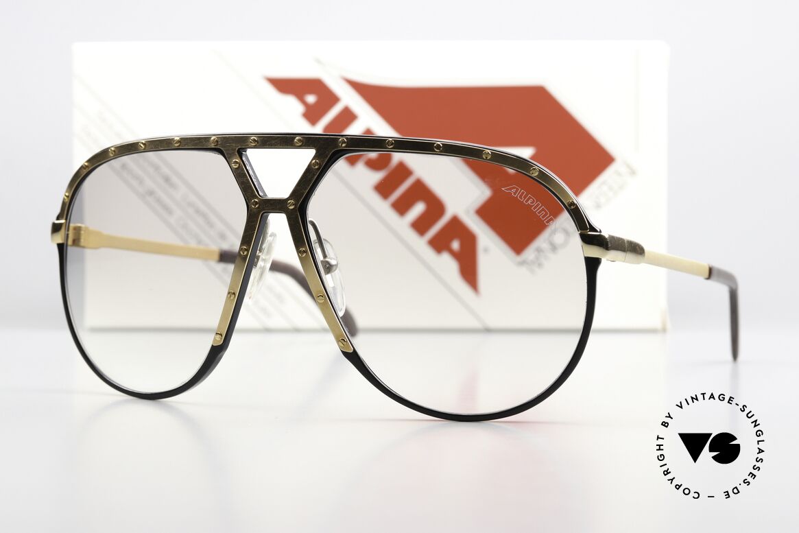 Alpina M1 With Slightly Tinted Lenses, the old legend in untouched condition, size 64/14, Made for Men