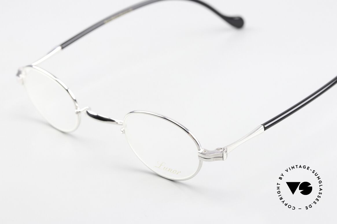 Lunor II A 03 Version With Acetate Temples, "A" version = acetate covered temples in black coloring, Made for Men and Women