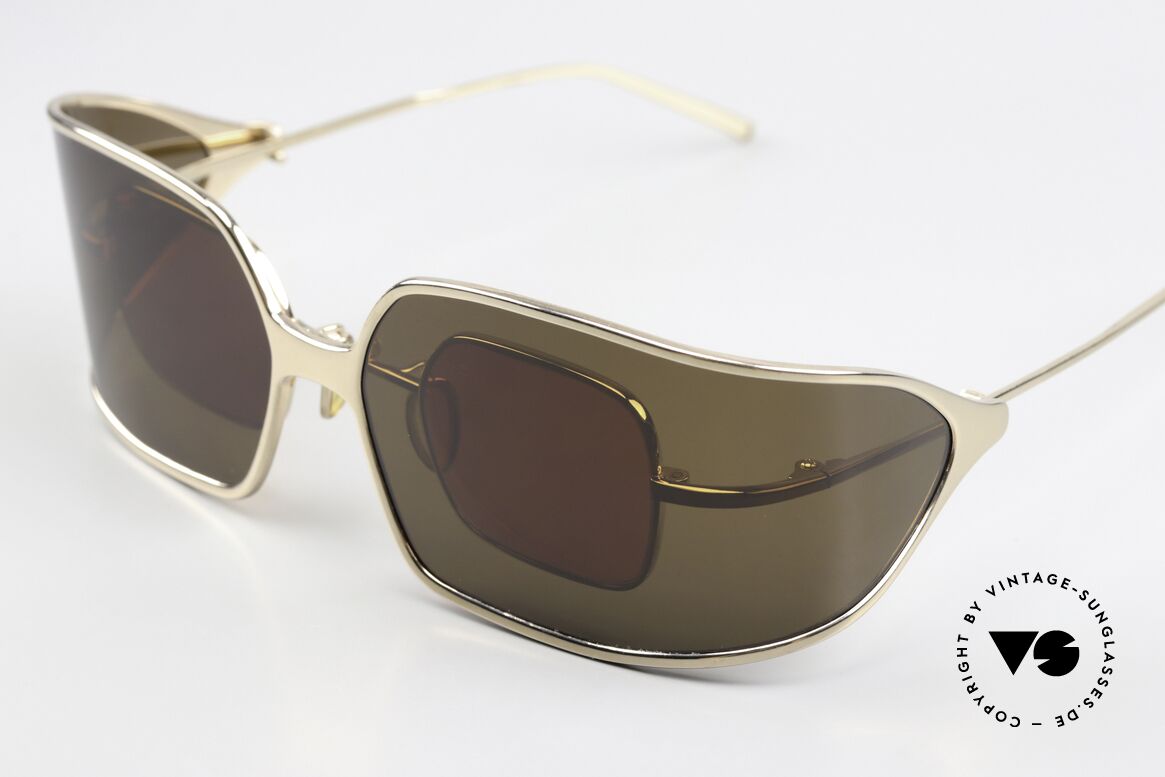 Christian Roth 14004 2 In 1 Glasses Polarized, with a large wrap-around sun clip; polarized, 100%, Made for Men and Women