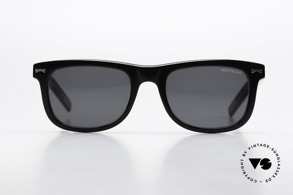 Montblanc MB0260S Square Sunglasses Acetate, model MB0260S, size 53/21 (140mm frame width), Made for Men