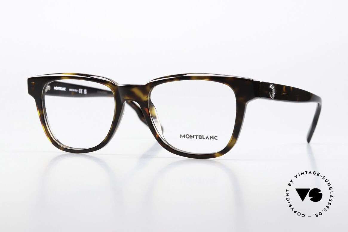 Montblanc MB0178O Full Rim Acetate Glasses, square glasses by Montblanc, MB0178O in size 51/19, Made for Men