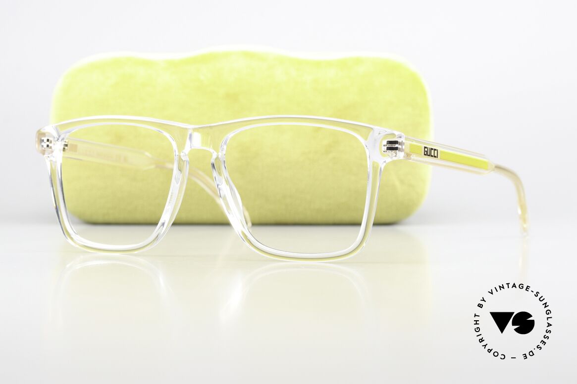 Gucci GG0561ON Crystal Acetate Frame Men, clear & gold metal frame, made in Japan quality, Made for Men and Women