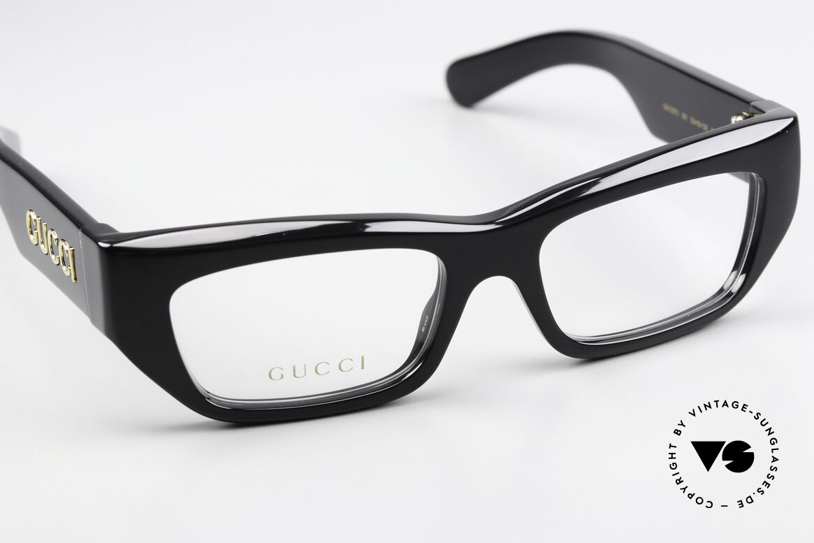Gucci GG1297O Massive Acetate Frame Black, unworn, including Gucci case & cleaning cloth, Made for Men and Women