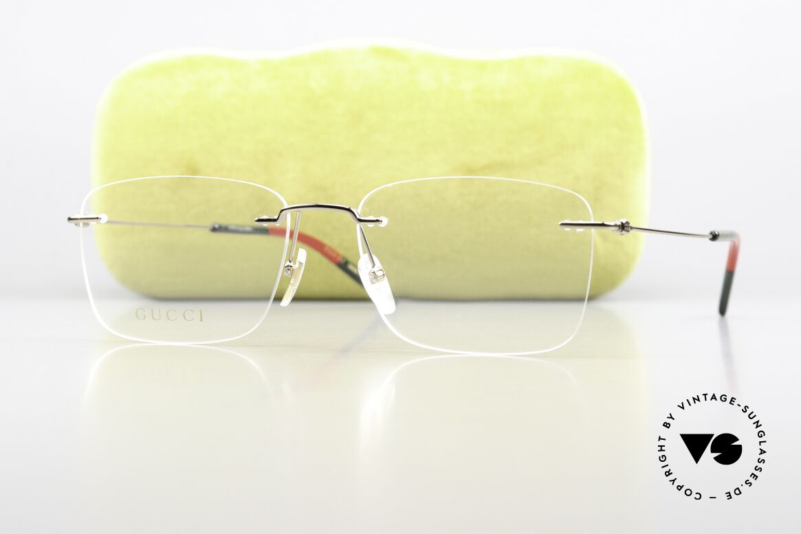 Gucci GG0399O Rimless Frame Made In Italy, rimless frame can be glazed optionally; made in Italy, Made for Men