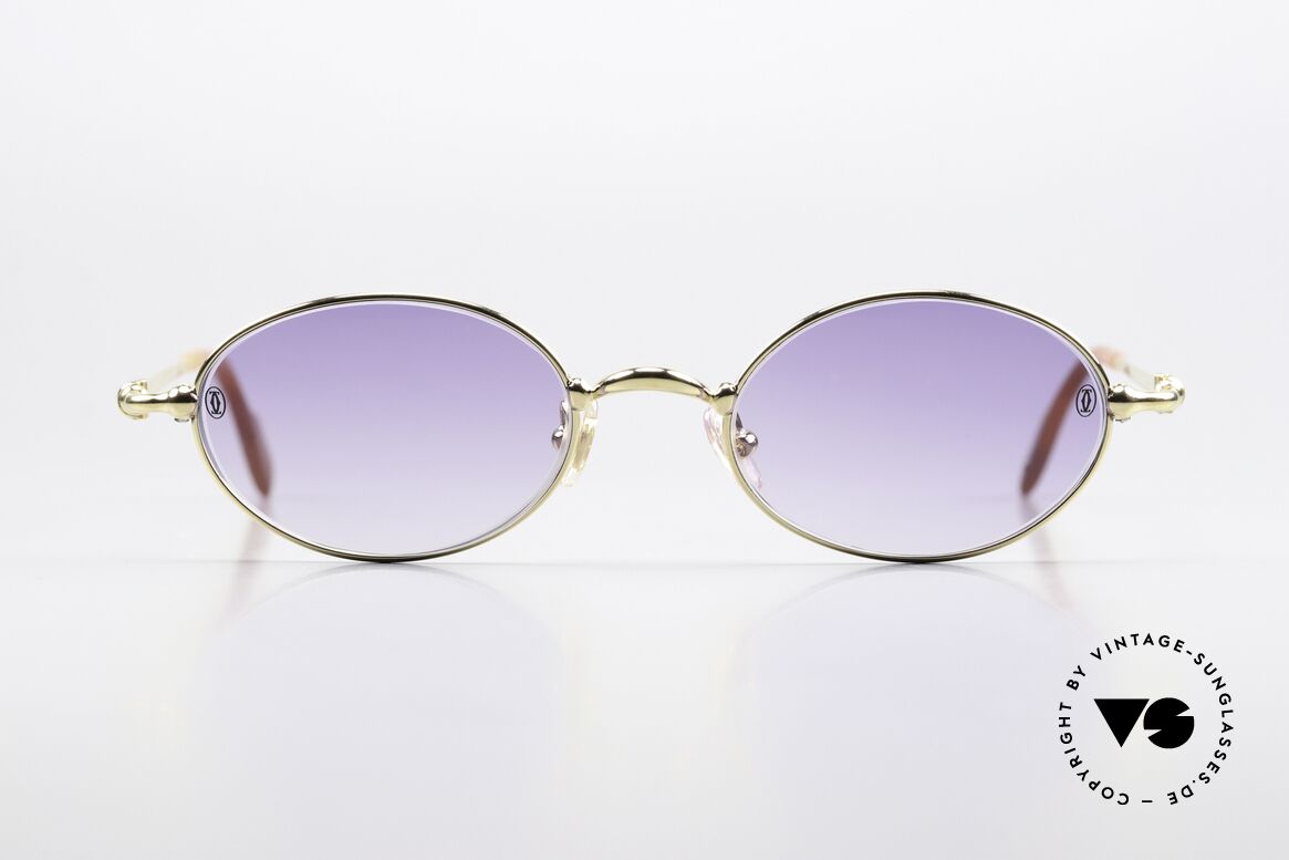 Cartier Filao - S Small Oval 90s Shades 22ct, unisex model of the 'THIN RIM' Collection by Cartier, Made for Men and Women