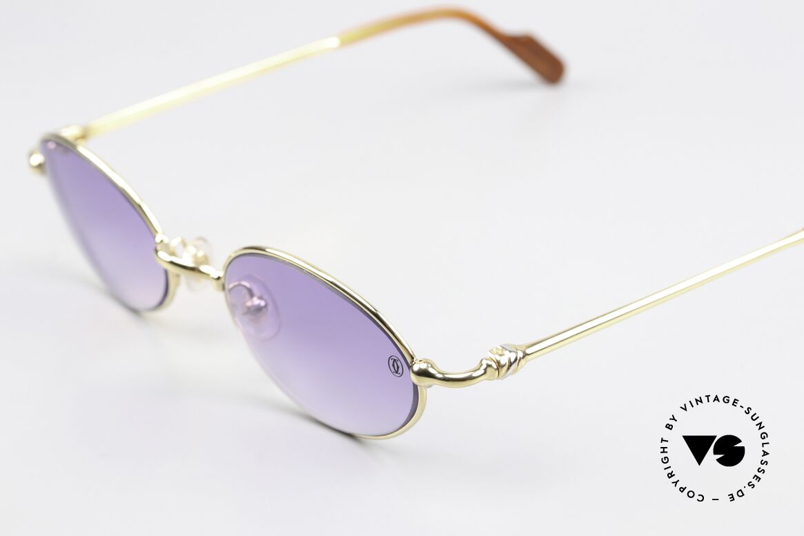 Cartier Filao - S Small Oval 90s Shades 22ct, unworn luxury shades with original box and packing, Made for Men and Women
