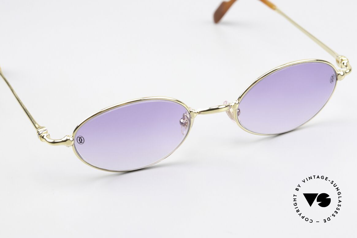 Cartier Filao - S Small Oval 90s Shades 22ct, NO retro sunglasses; an old original from app. 1999!, Made for Men and Women