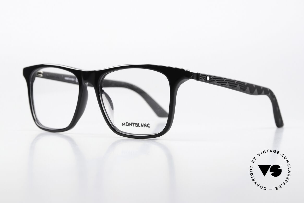 Montblanc MB0359O Sporty Glasses Classic, very elegant men's eyeglasses; timeless luxury specs, Made for Men