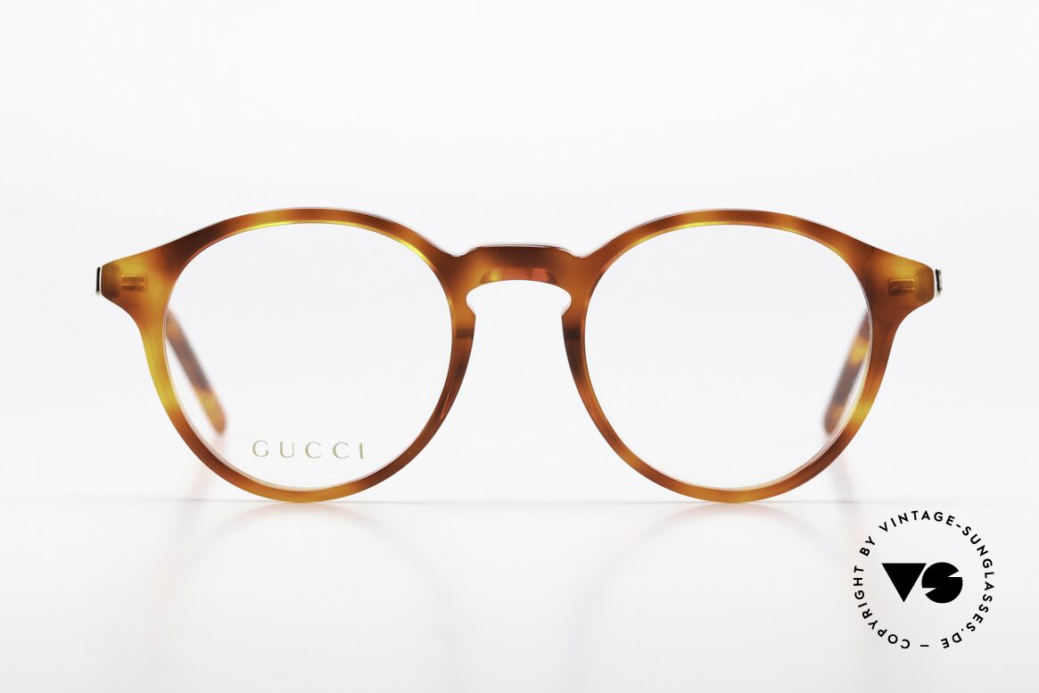 Gucci GG1160O Acetate Frame Panto Tortoise, classic brown-tortoise acetate frame (unisex), Made for Men and Women