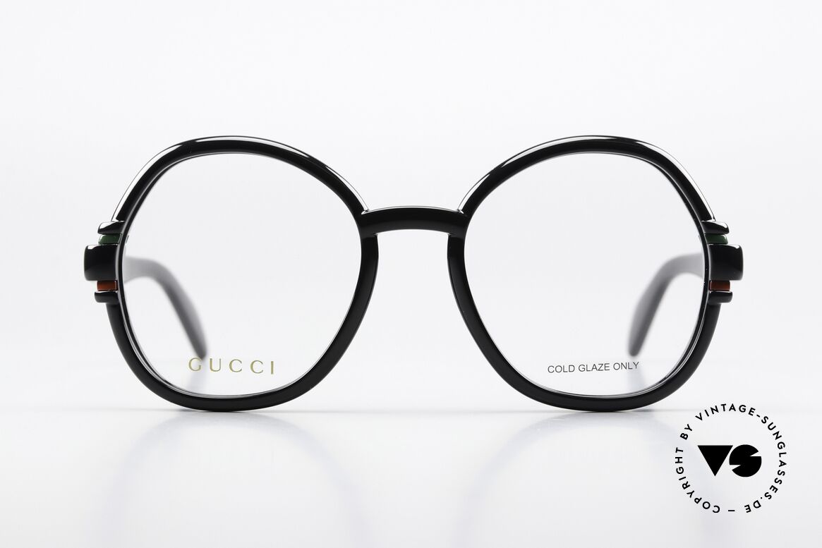 Gucci GG1069O Very Elegant Ladies Glasses, noble women's frame in the Gucci colors + black, Made for Women