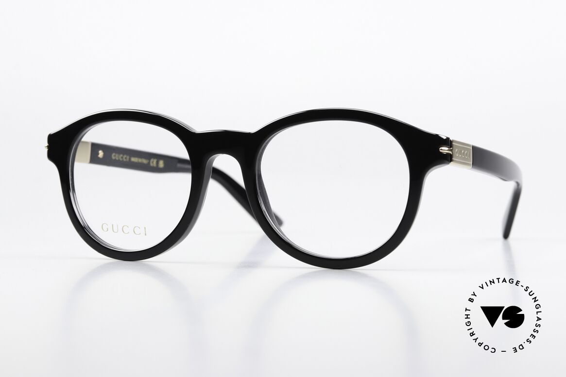 Gucci GG1503O Acetate With Golden Logo, Gucci glasses GG1503O, size 51-22, color 001, Made for Men and Women