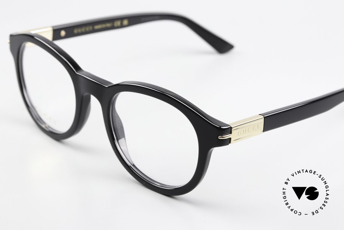 Gucci GG1503O Acetate With Golden Logo, timeless frame design; made in Italy quality, Made for Men and Women
