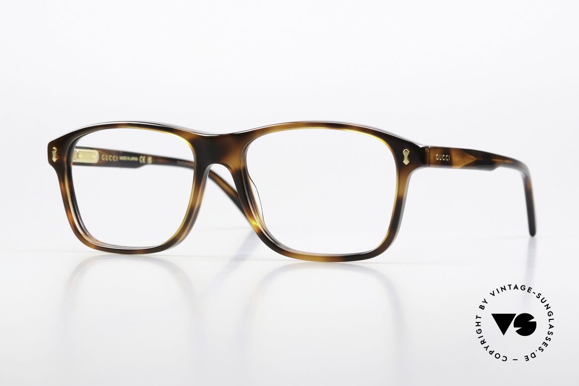 Gucci GG1045O Men's Acetate Frame Tortoise, Gucci glasses GG1045O in size 56-16, col. 002, Made for Men