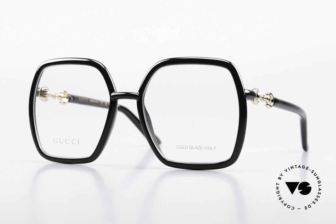 Gucci GG0890O Eyecatcher Ladies Glasses, Gucci glasses GG0890O in size 55-19, color 001, Made for Women