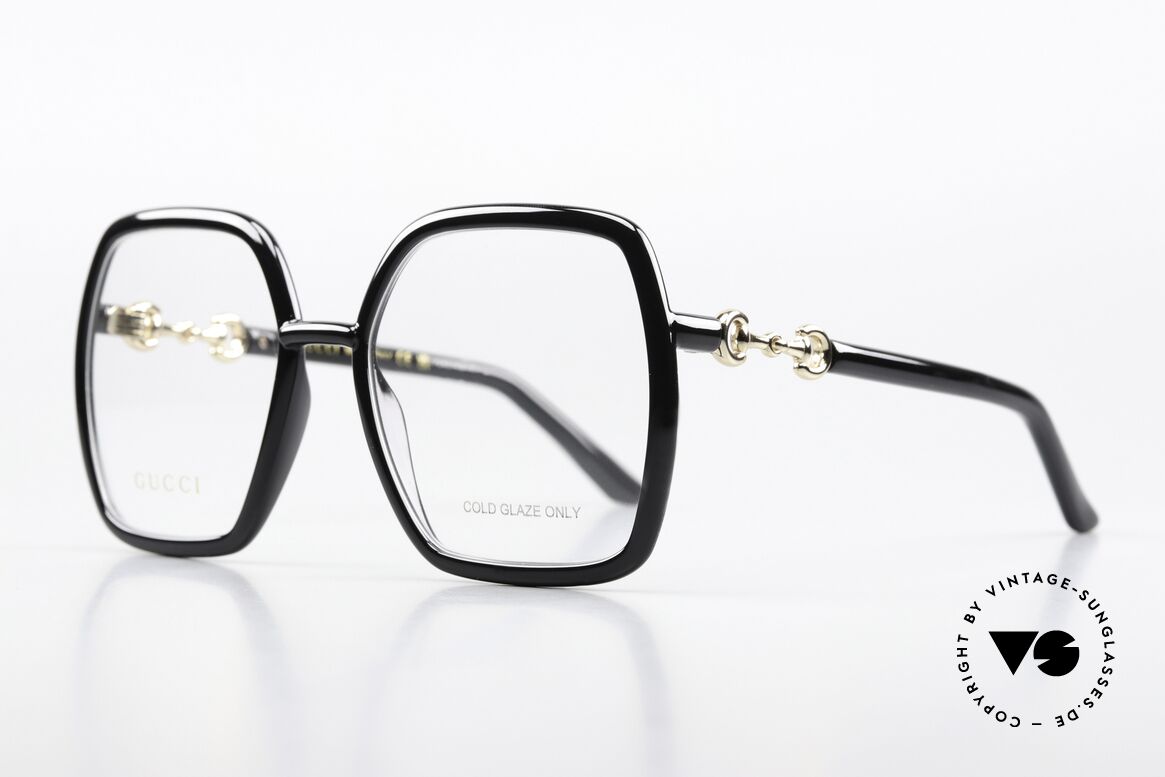 Gucci GG0890O Eyecatcher Ladies Glasses, with golden GUCCI stirrups as frame hinges, Made for Women