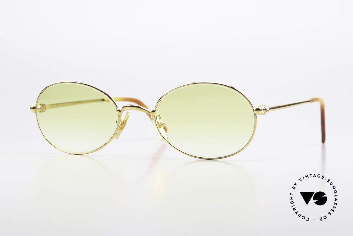 Cartier Saturne - L Oval 90's Luxury Sunglasses, RARE oval vintage CARTIER sunglasses; timeless frame, Made for Men and Women