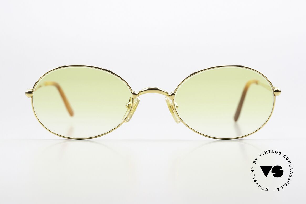 Cartier Saturne - L Oval 90's Luxury Sunglasses, model from the 'Thin Rim' series by Cartier; L size 53/21, Made for Men and Women