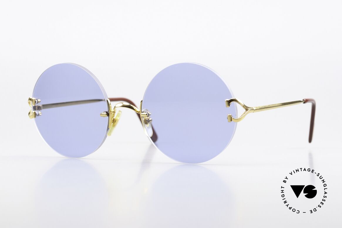 Cartier Madison 55 Customized 55mm Lenses, noble rimless Cartier luxury sunnies from 1997, Made for Men and Women