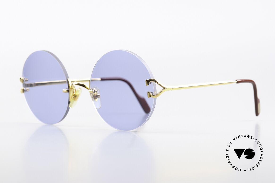 Cartier Madison 55 Customized 55mm Lenses, the new blue sun lenses have a 55mm diameter, Made for Men and Women