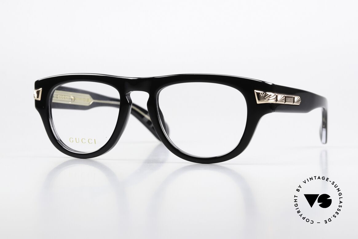 Gucci GG1519O Thick Black Frame Rosé Gold, Gucci glasses GG1519O in size 51-20, color 001, Made for Men and Women