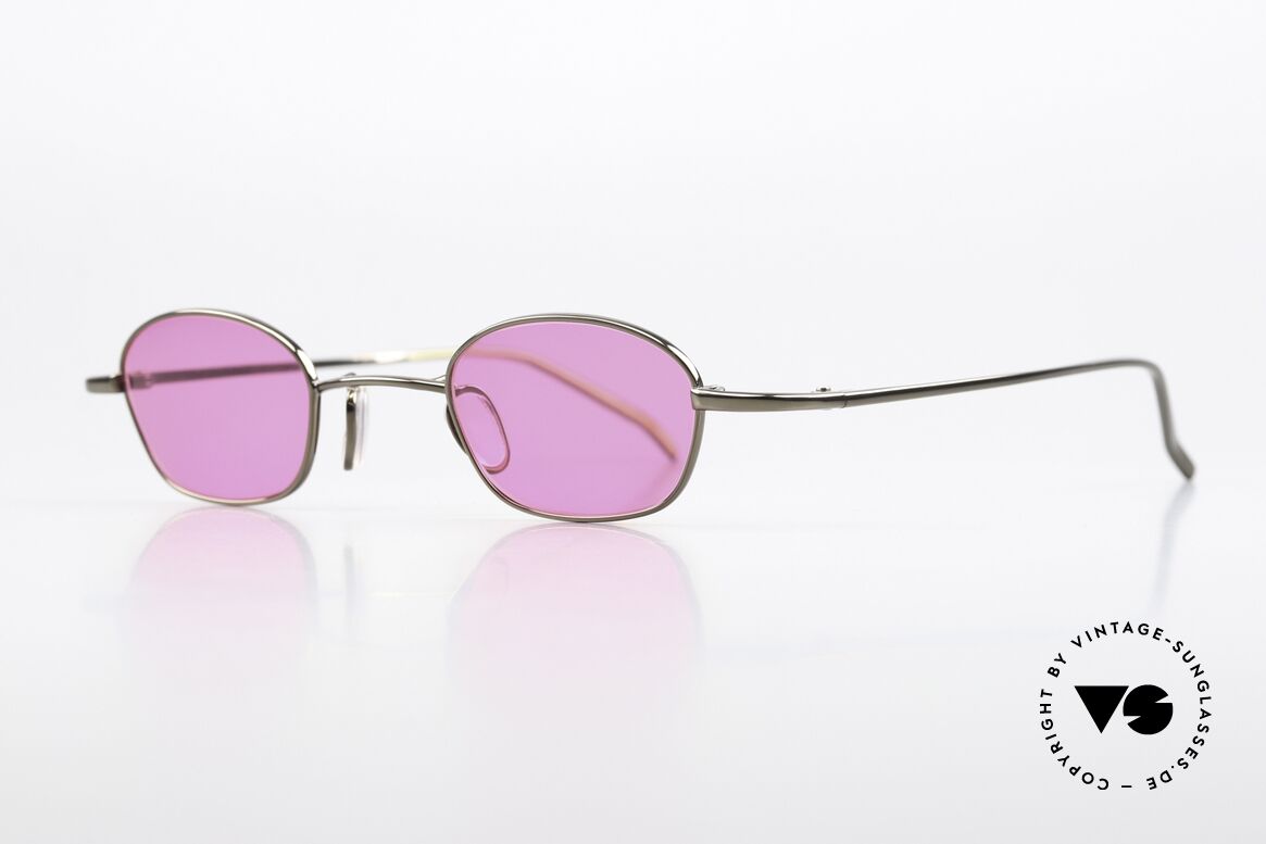 Christian Roth 14007 Avantgarde Sunglasses 2000, bronze finish with rose-colored lenses, unisex!, Made for Men and Women