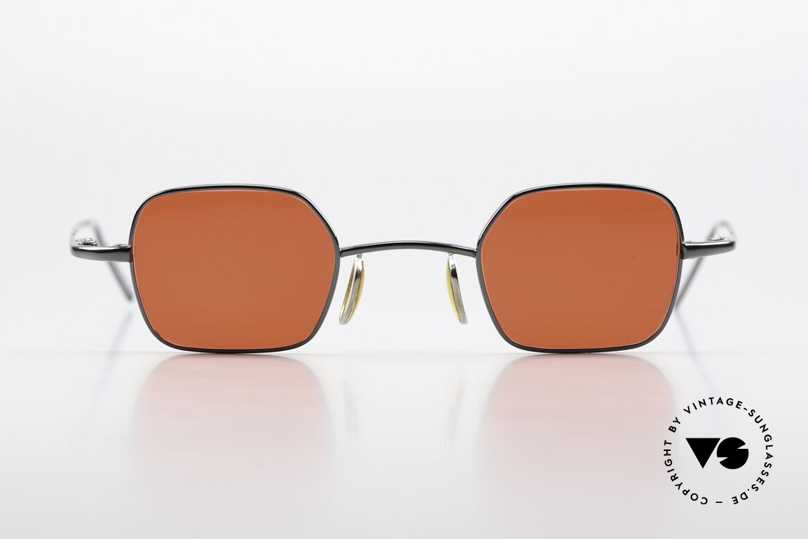 Christian Roth 14004 Titan Shades Blood Orange, small titanium frame in size 38/26, made in Japan, Made for Men and Women