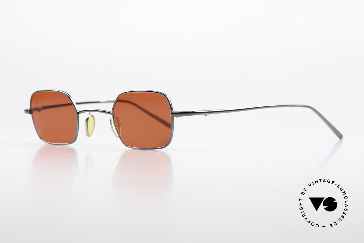 Christian Roth 14004 Titan Shades Blood Orange, gunmetal frame with blood orange lenses, unisex, Made for Men and Women