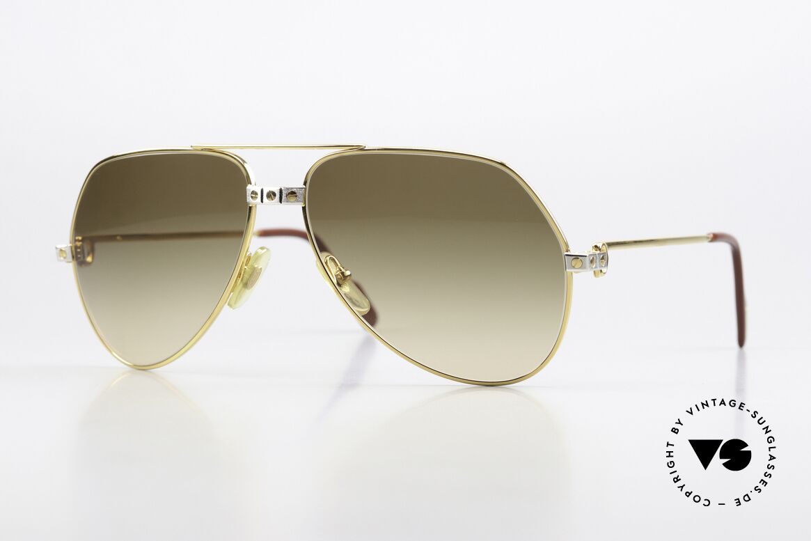 Cartier Vendome Santos - M Aviator Brown Gradient, mod. "Vendome" was launched in 1983 & made till 1997, Made for Men and Women