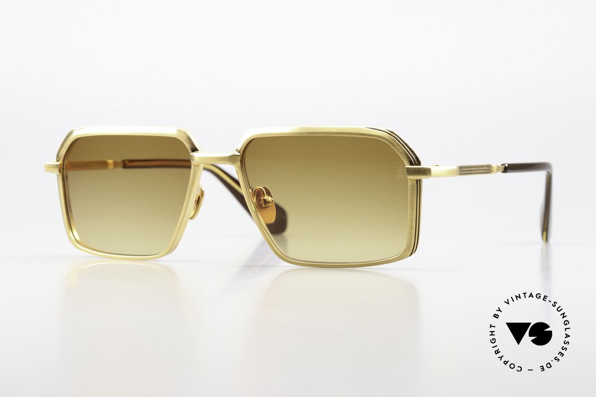 Jacques Marie Mage Vasco Square Luxury Shades Men, Jacques Marie Mage sunglasses, mod. Vasco, gold, Made for Men