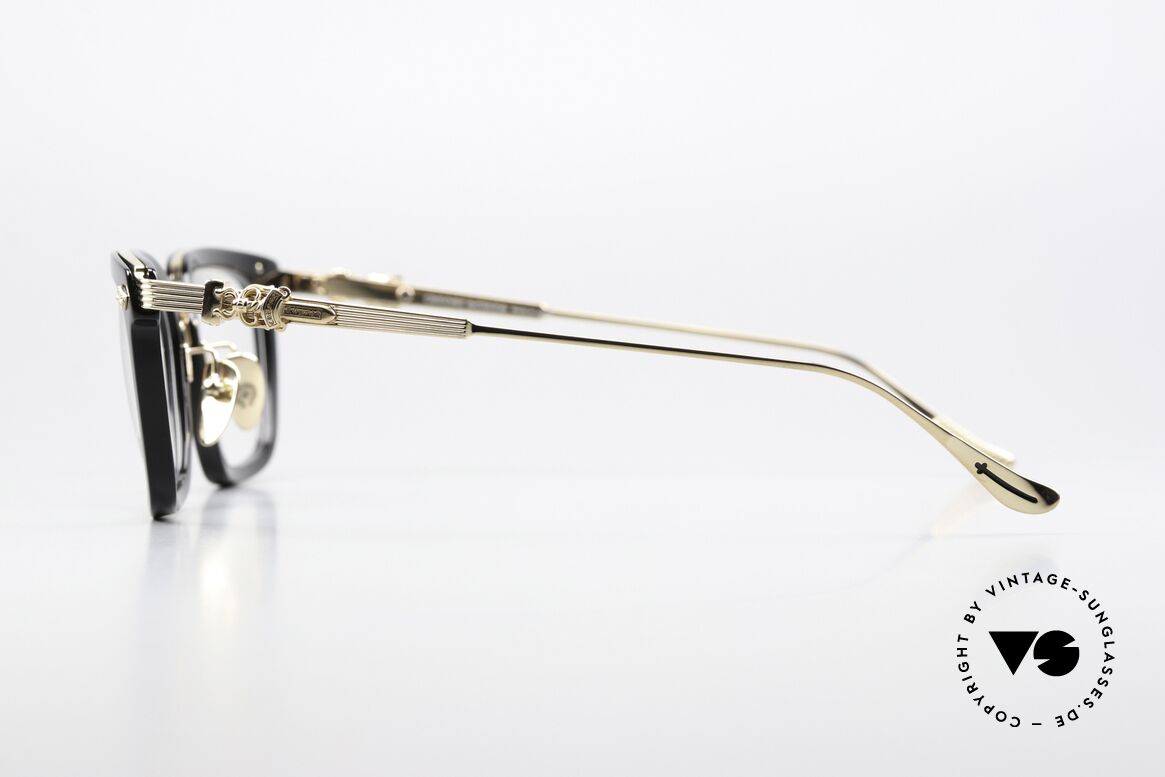 Chrome Hearts Overpoked Rockstar Specs Gold-Plated, with the typical insignia of CHROME HEARTS, Made for Men and Women