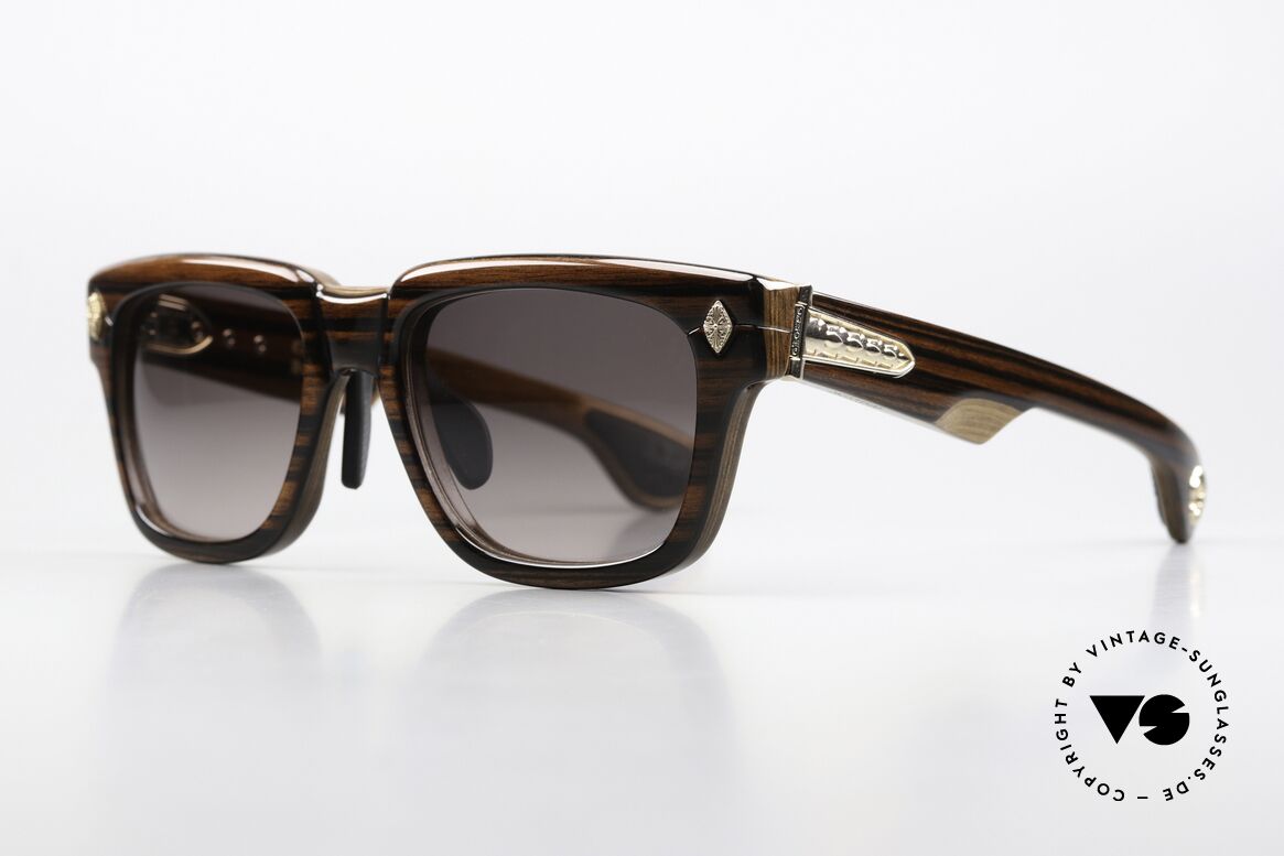 Chrome Hearts Lilith Precious Wood Frame 18Kt, 18kt gold-plated, unisex model in size 56/18, Made for Men and Women