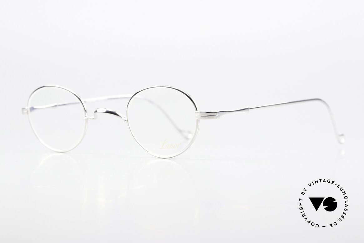 Lunor II 20 Platinum-Plated Frame Small, well-known for the "W-bridge" & the plain frame designs, Made for Men and Women
