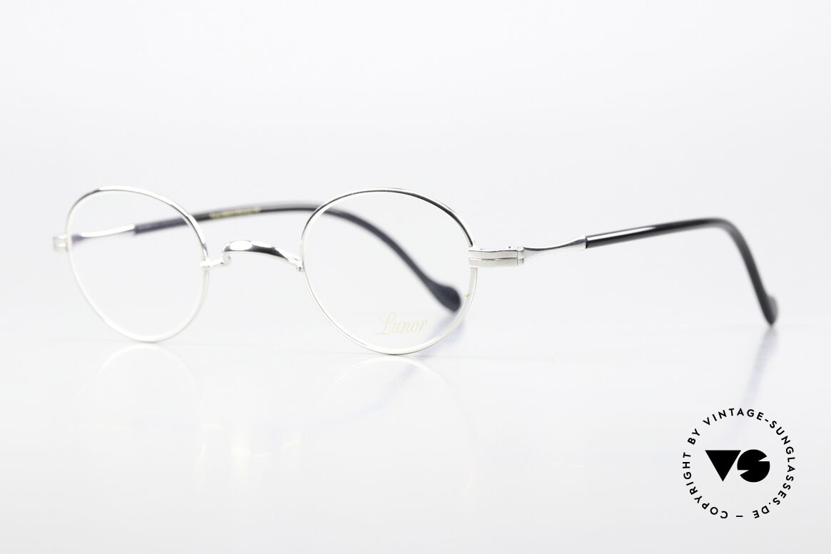 Lunor II A 20 Version With Acetate Temples, "A" = acetate version (temples with acetate cover in black), Made for Men and Women