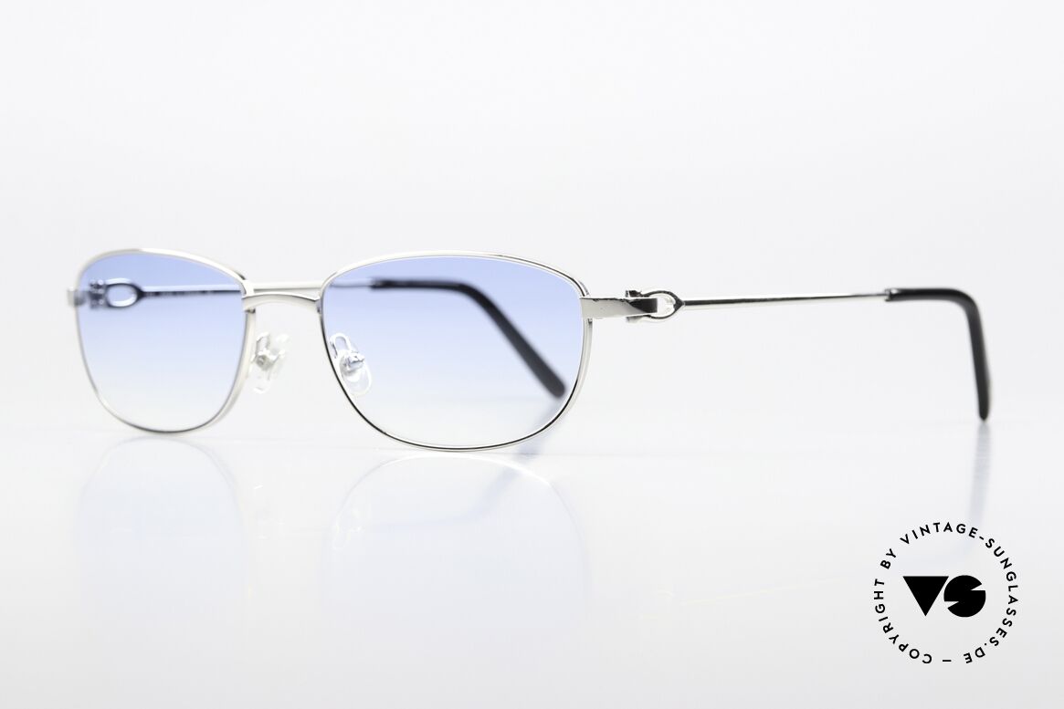 Cartier Whisper Shiny Platinum Shades Unisex, PLATINUM-PLATED metal frame (SHINY PLATINUM), Made for Men and Women