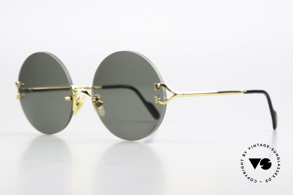 Cartier Madison 55 Customized Big Size 55mm, the new green sun lenses have a 55mm diameter, Made for Men and Women