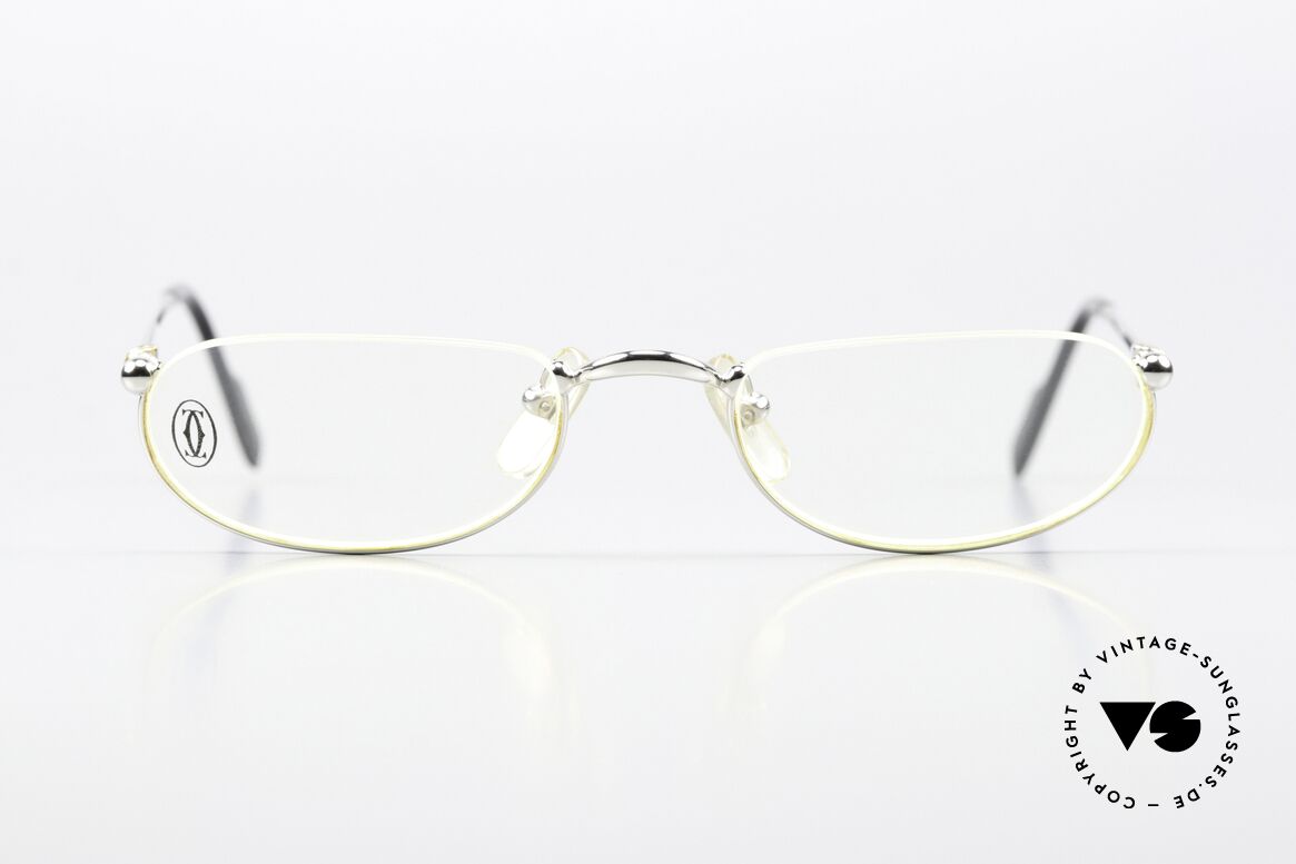 Cartier Demi Lune 2000 - S Reading Specs Ladies Gents, unisex model of the 'THIN RIM' Collection by Cartier, Made for Men and Women