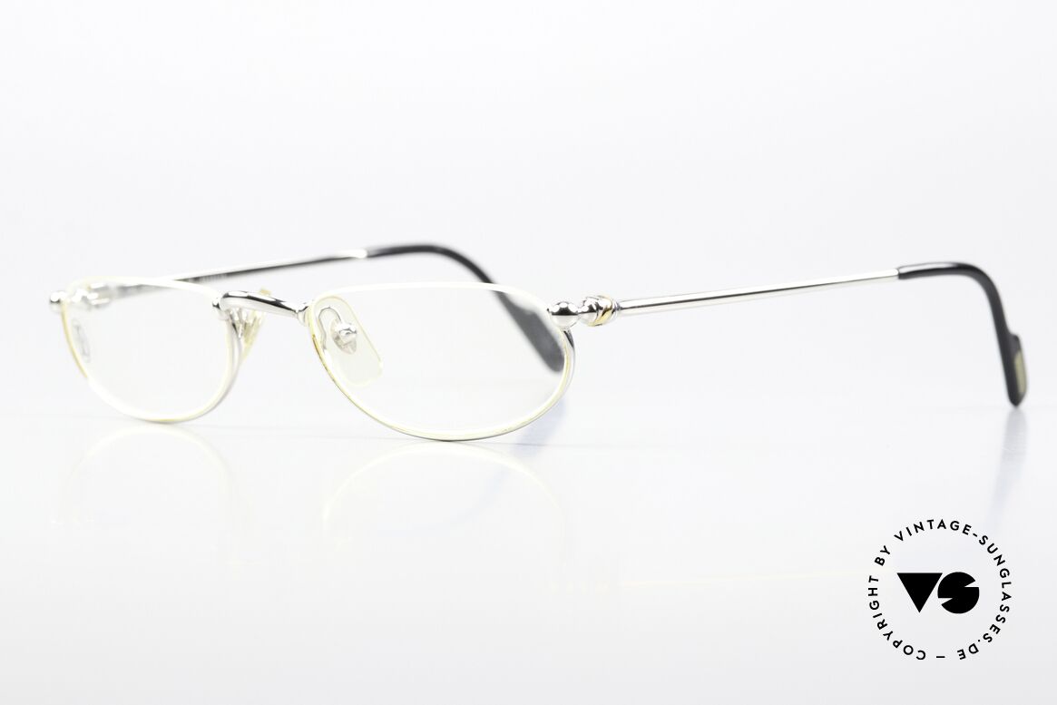 Cartier Demi Lune 2000 - S Reading Specs Ladies Gents, costly 'Platine Edition' (frame with platinum finish), Made for Men and Women
