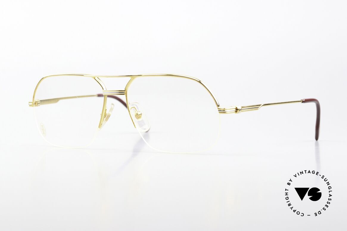 Cartier Orsay Luxury Vintage Eyeglasses, striking Cartier vintage eyeglass-frame, size 56°15, Made for Men