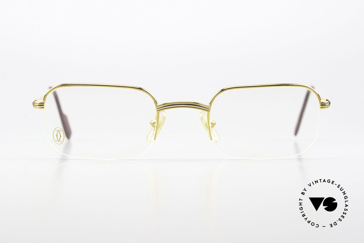 Cartier Broadway - M 90's Original Eyeglass-Frame, men's model of the Cartier 'Semi Rimless' Collection, Made for Men