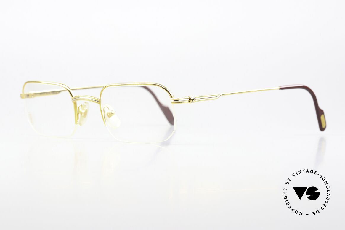 Cartier Broadway - M 90's Original Eyeglass-Frame, costly 22ct gold-plated frame (like all vintage Cartier), Made for Men