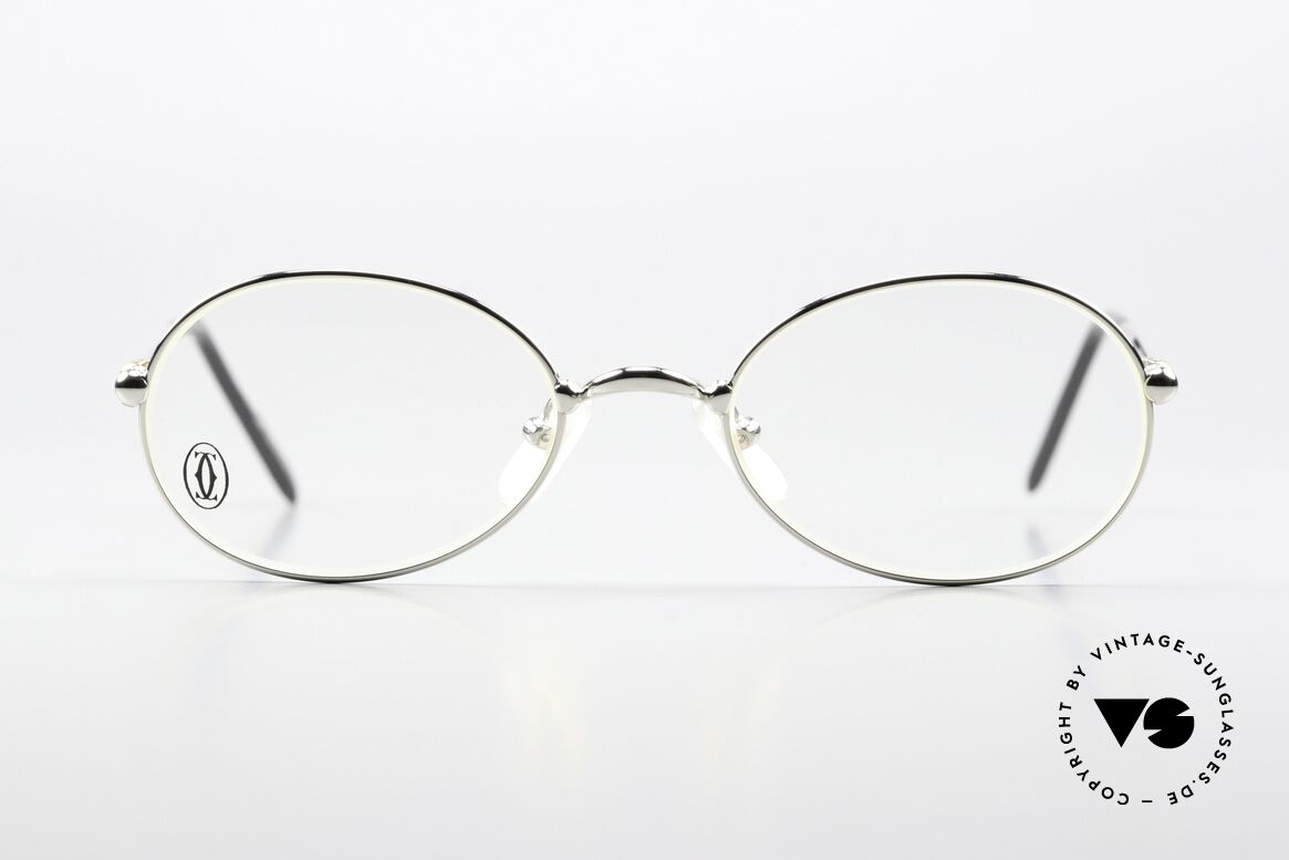 Cartier Saturne - S Oval Luxury Frame Unisex, model from the 'Thin Rim' series by Cartier (lightweight), Made for Men and Women