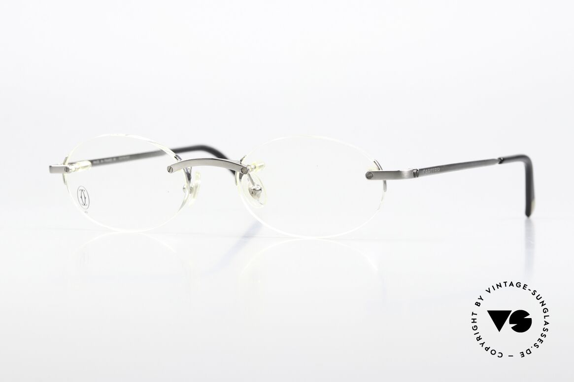 Cartier T-Eye Oval Titanium Frame Rimless, Cartier rimless glasses: the T-Eye O Collection, Made for Men and Women