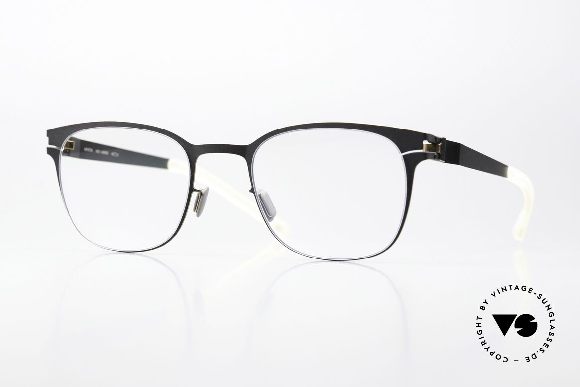 Mykita Agnes Coloring Black Gold Edges, Mykita eyeglasses, model Agnes, size 49-21, color 279, Made for Women