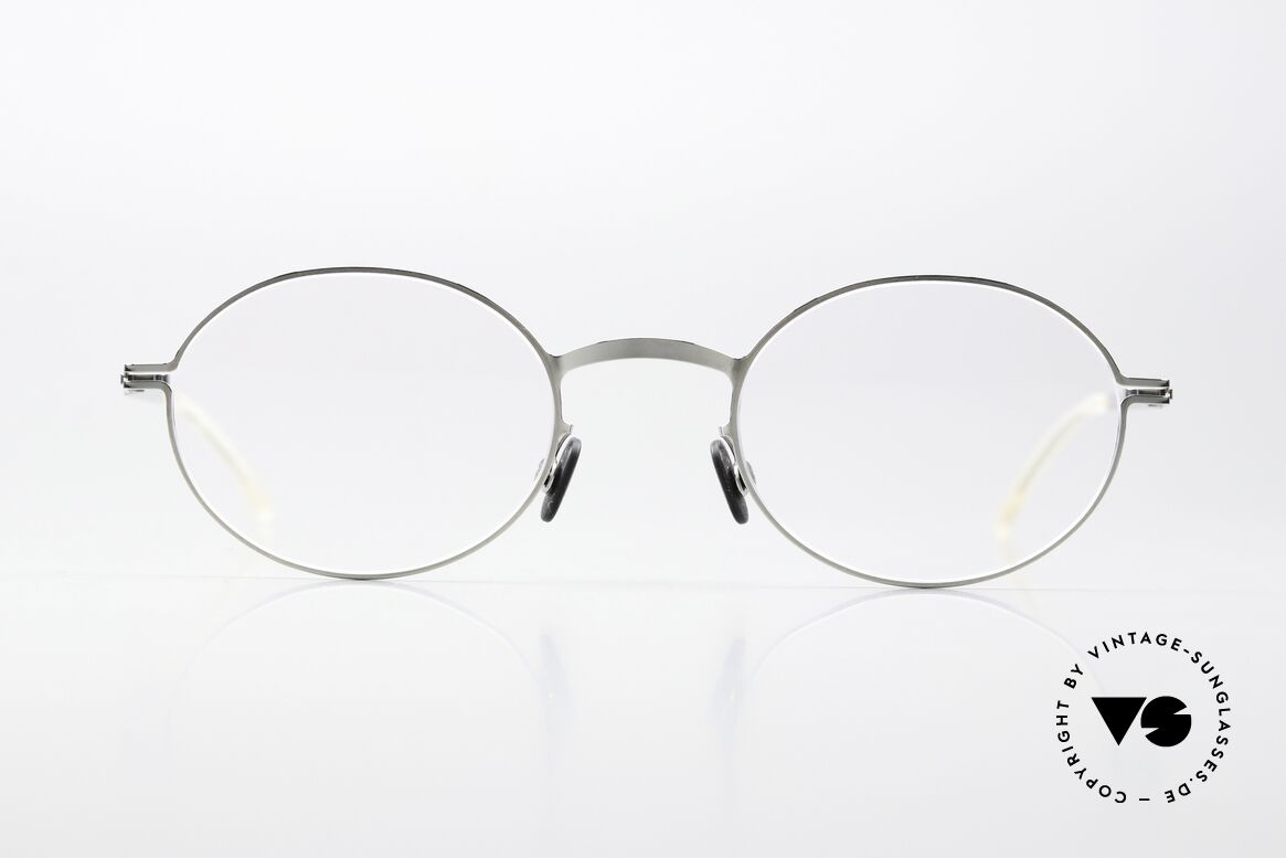 Mykita Aki Oval Frame Shiny Silver, unisex specs, LITE collection made from 2017-2018, Made for Men and Women