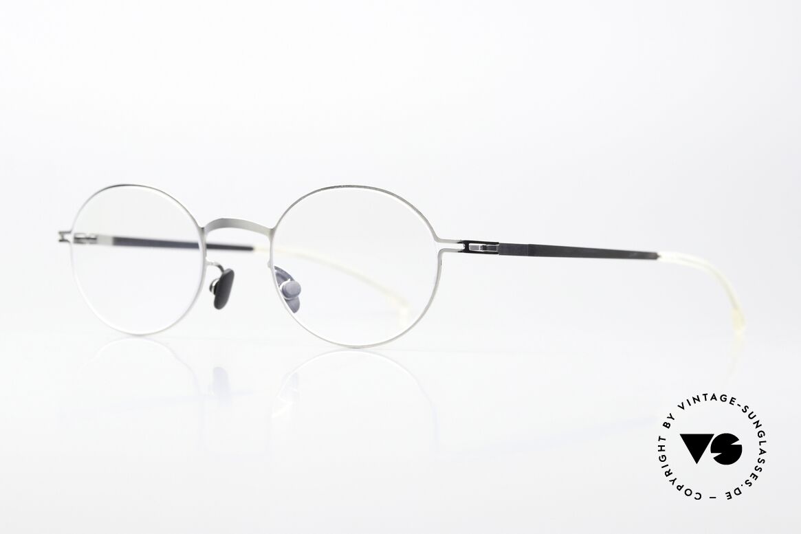 Mykita Aki Oval Frame Shiny Silver, color 051 "Shiny Silver" (glasses for ladies & gents), Made for Men and Women