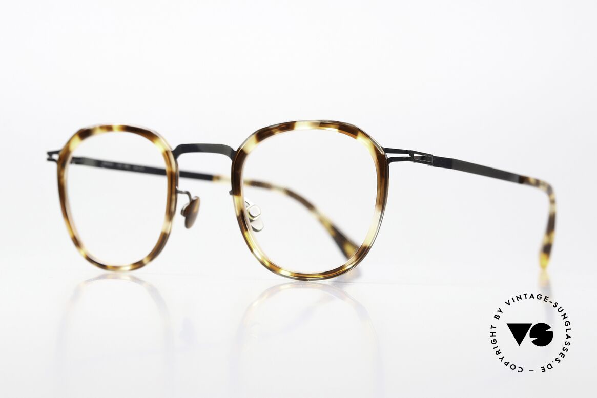 Mykita Birk Square Panto Lite Acetate, interesting color = Shiny Graphite / Cocoa Sprinkles, Made for Men and Women